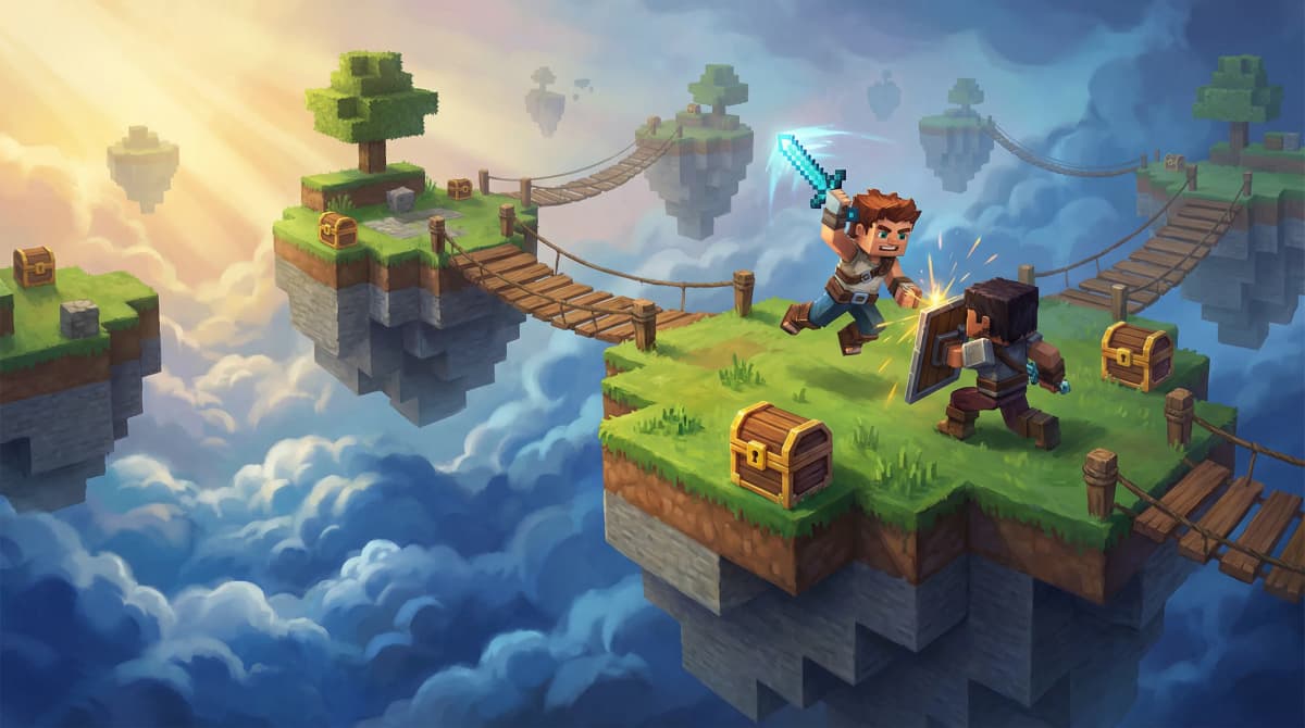 Skywars PvP game mode